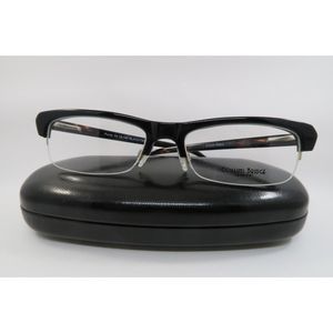 New Designer Inspired Collins Bridge Purdy Black Authentic Eyeglasses 54mm Case